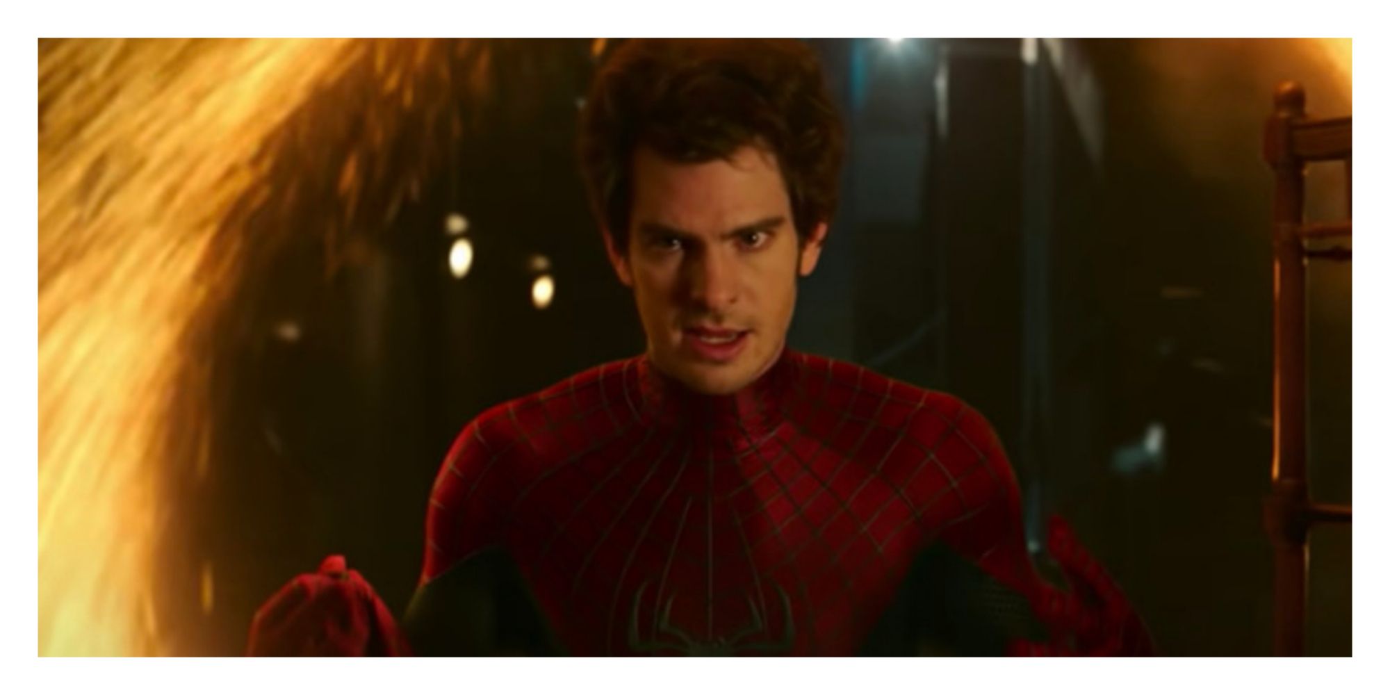 Andrew Garfield's Peter Parker in Spider-Man: No Way Home.