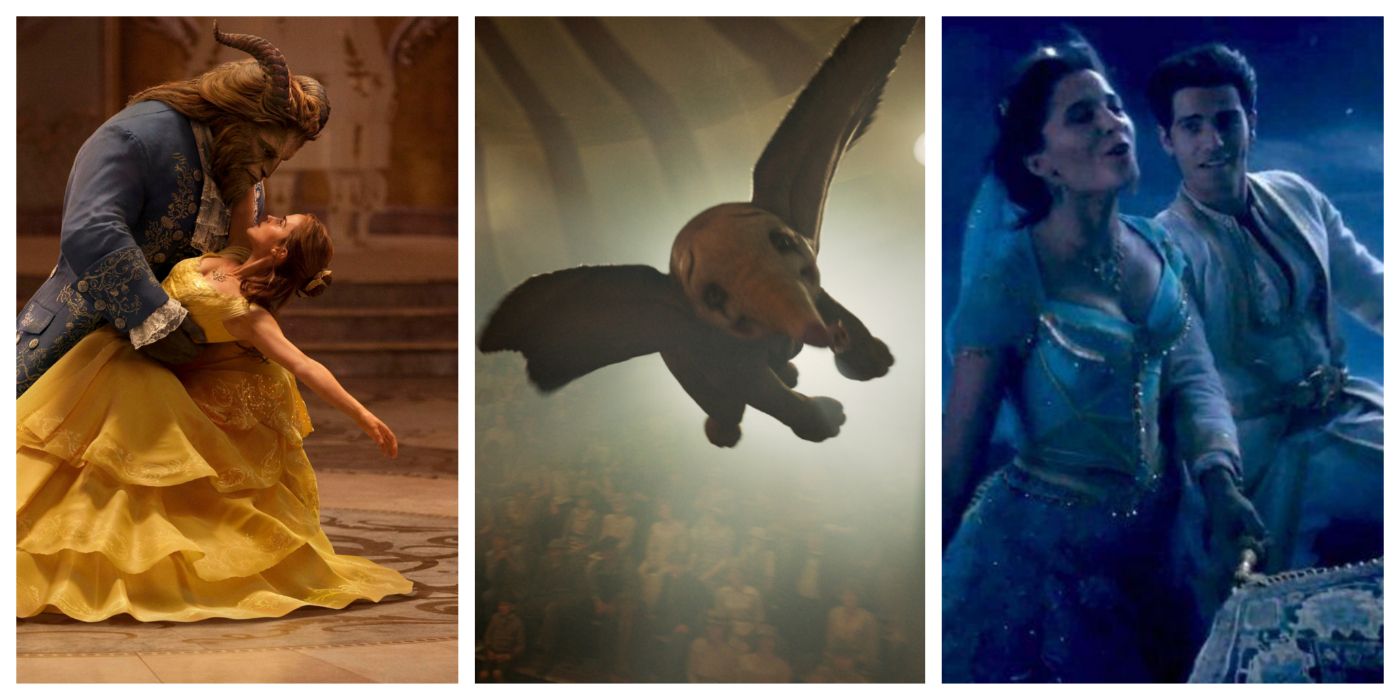 The Beauty and the Beast, Dumbo, and Aladdin remakes