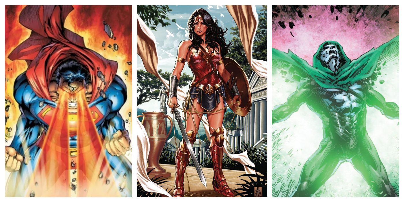 Superman, Wonder Woman, the Spectre