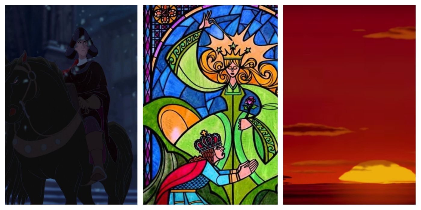 The Disney openings to Hunchback of notre dame, Beauty and the beast, and the lion king