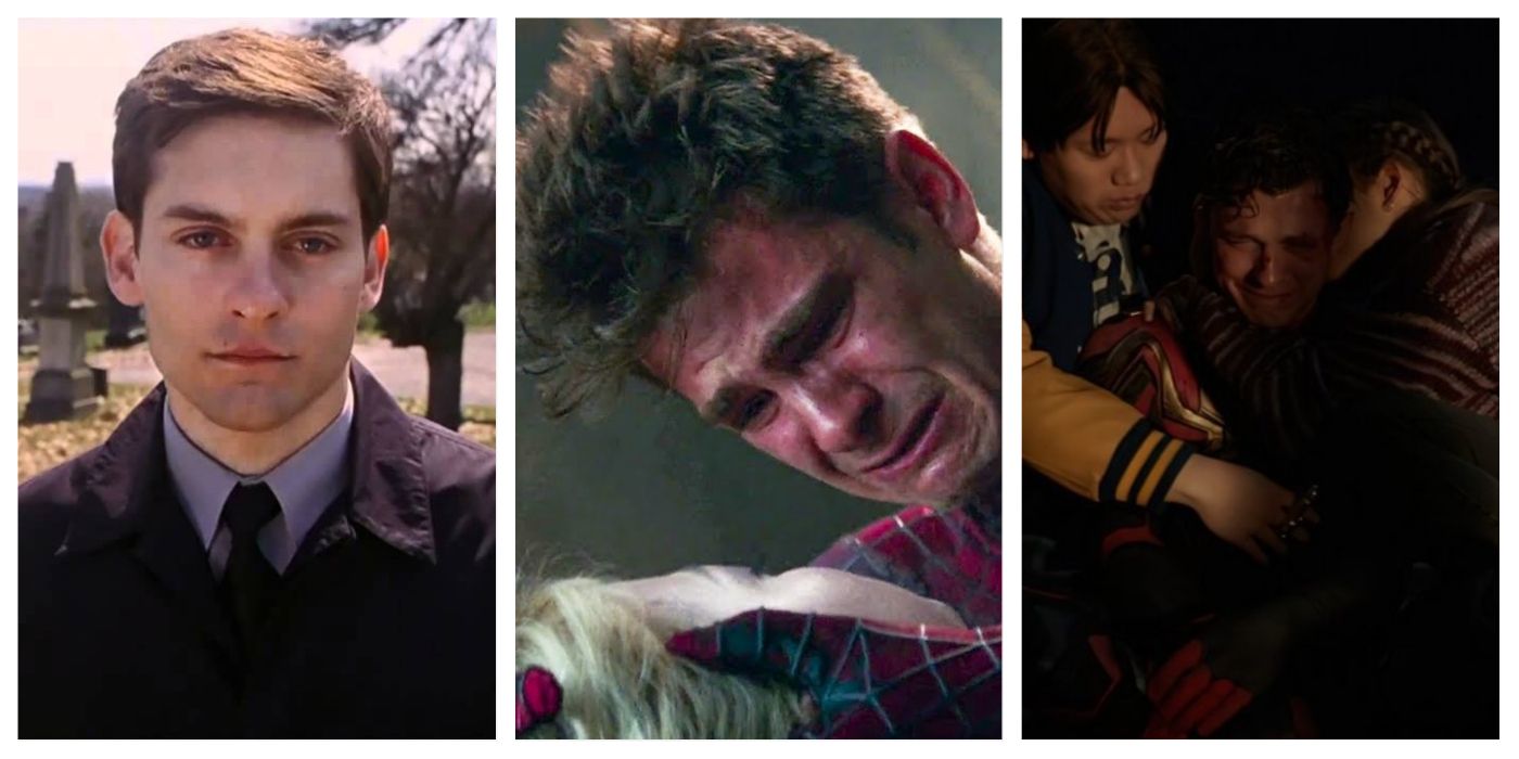 Sad moments for each Peter Parker as Spider-Man in every movie/film