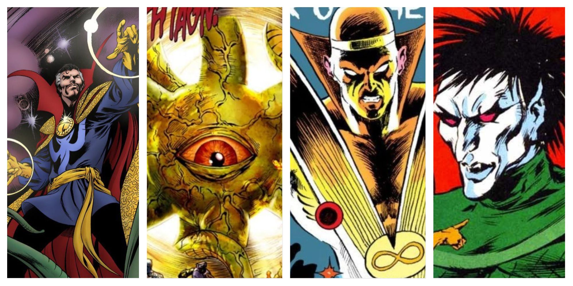 Doctor Strange Weirdest Enemies Header - four images split screen