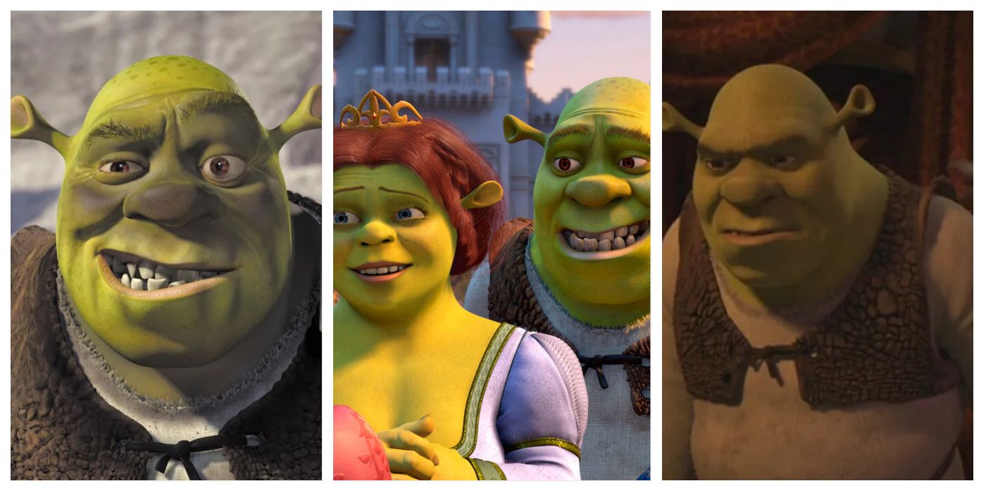 Shrek (2001), Shrek 2, and Shrek the Third
