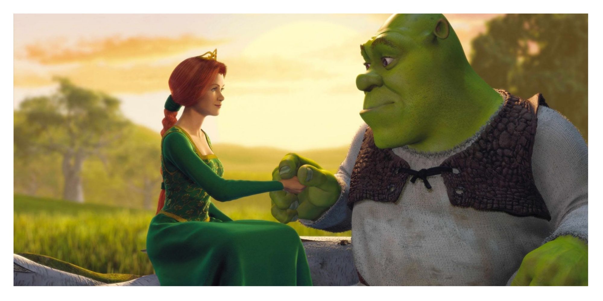 Shrek and Fiona from Shrek (2001).