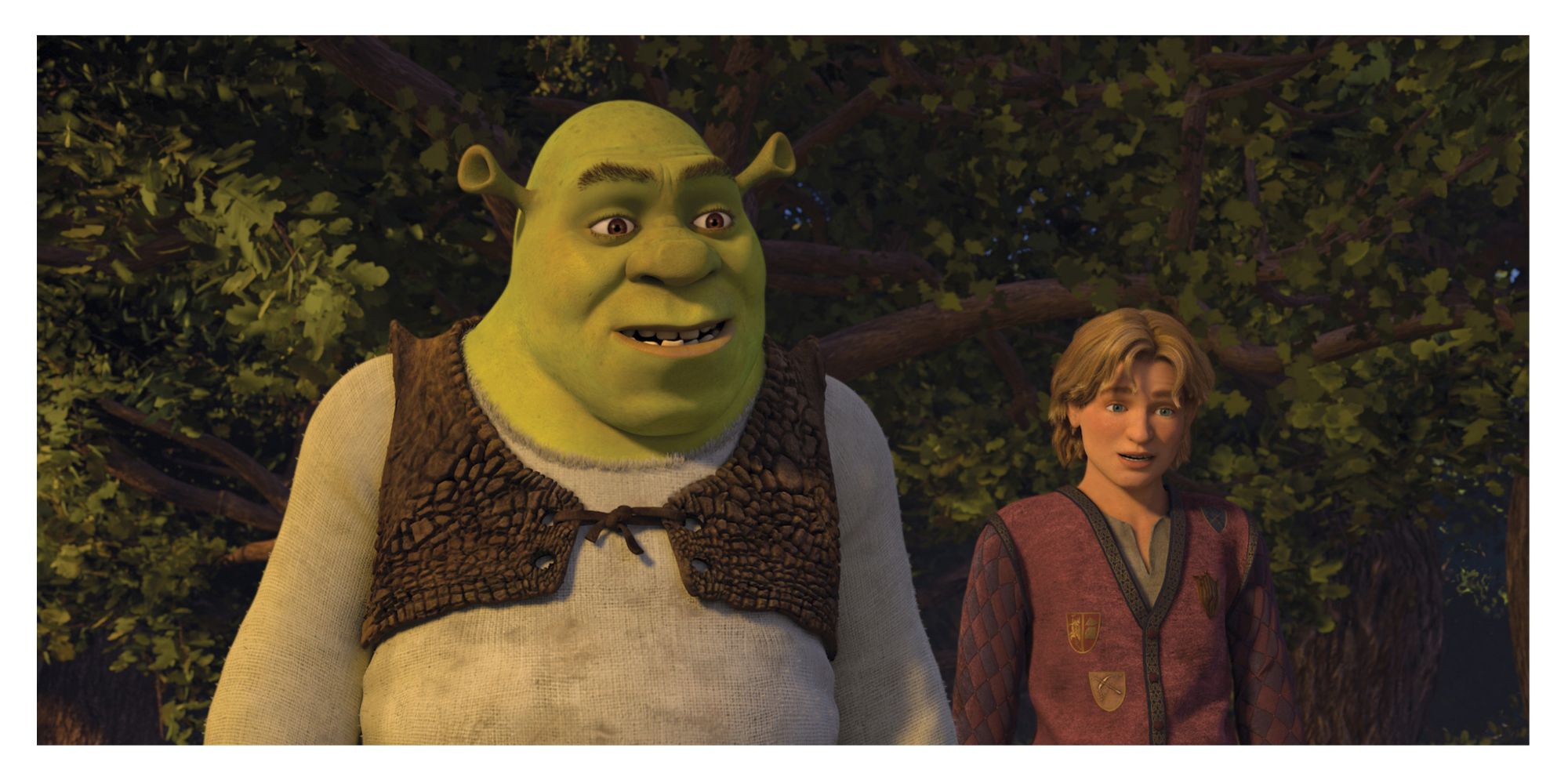 Shrek and Arthur Pendragon in Shrek the Third