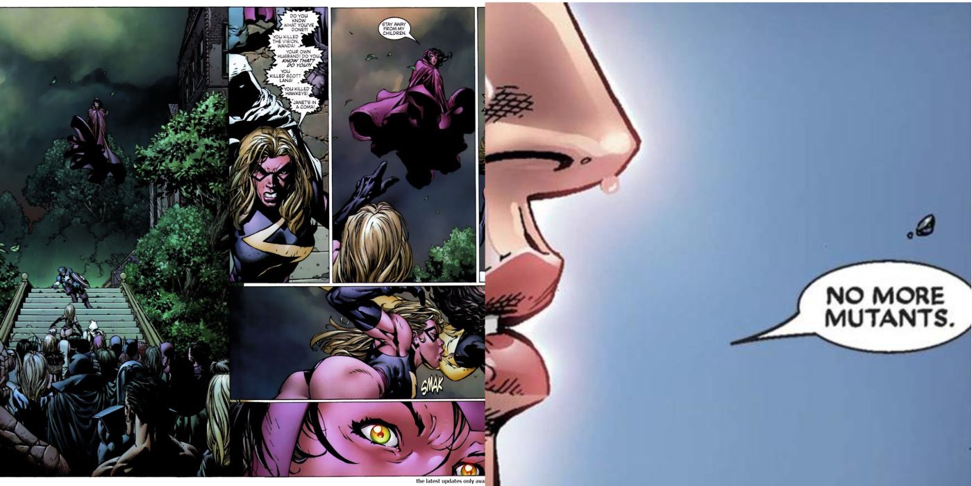 Avengers Disassembled and Wanda's No More Mutants Moment