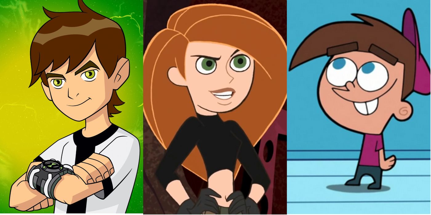 Ben 10 (Ben), Kim Possible (Kim), and Fairly OddParents (Timmy Turner)