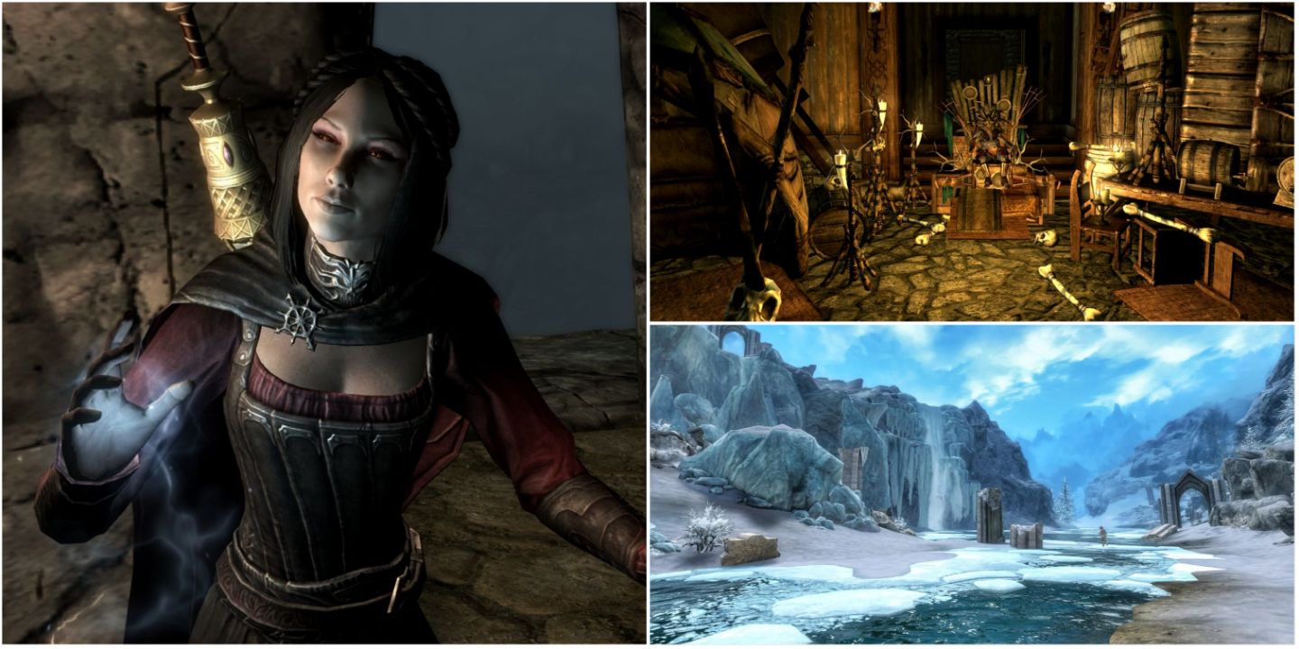 Serana, Thirsk Mead Hall, and the Forgotten Vale, all of which are found in The Elder Scrolls V: Skyrim's various DLC