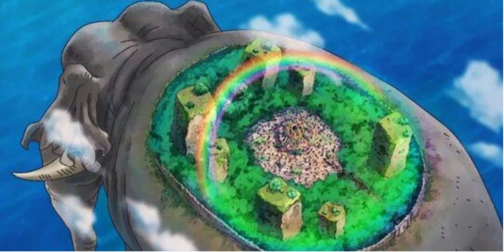 Zou, a ilha nas costas de Zunisha, em One Piece de Eiichiro Oda.