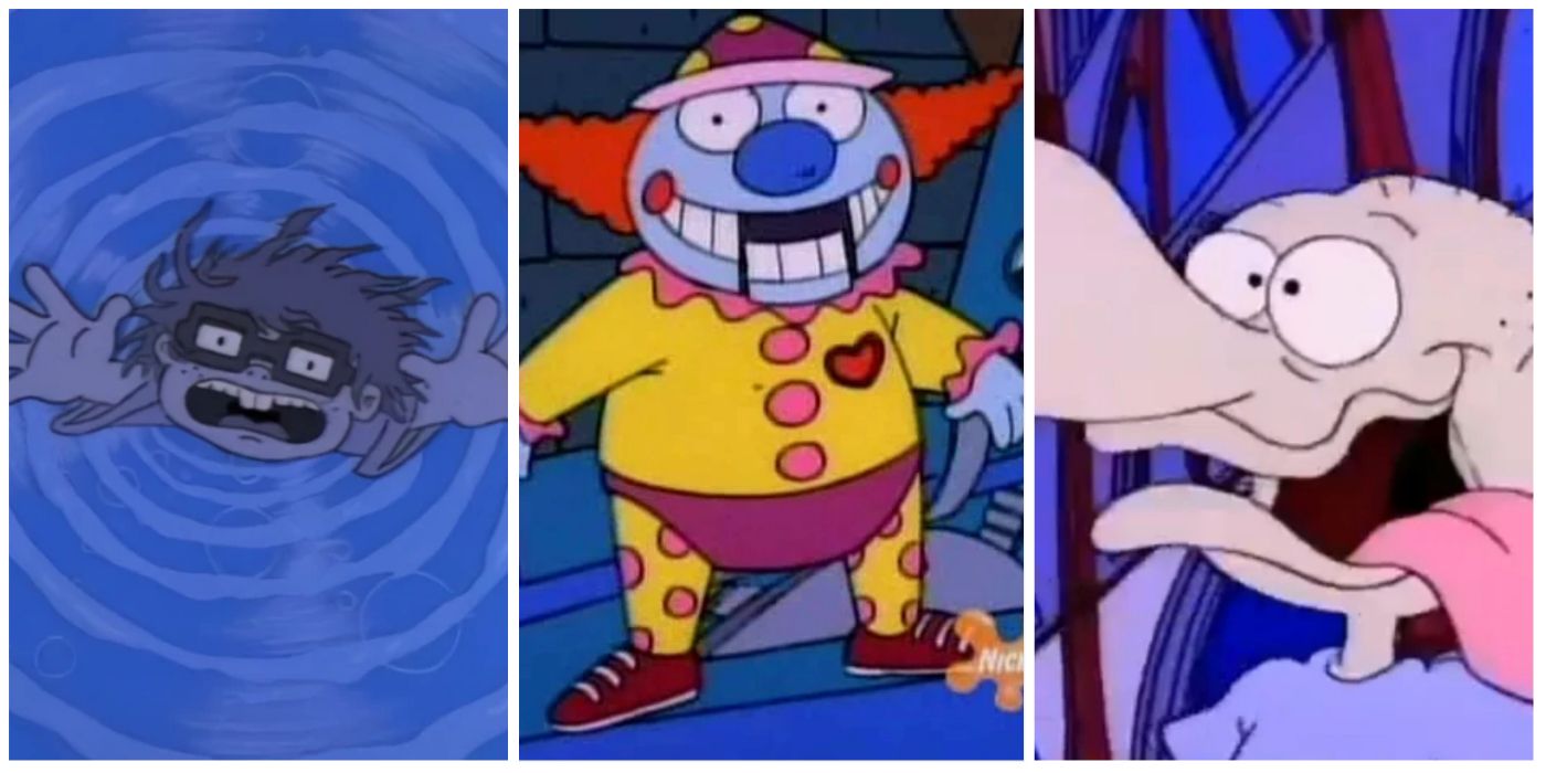 Chuckie Finster, Mr. Friend, and Tommy Pickles from Rugrats