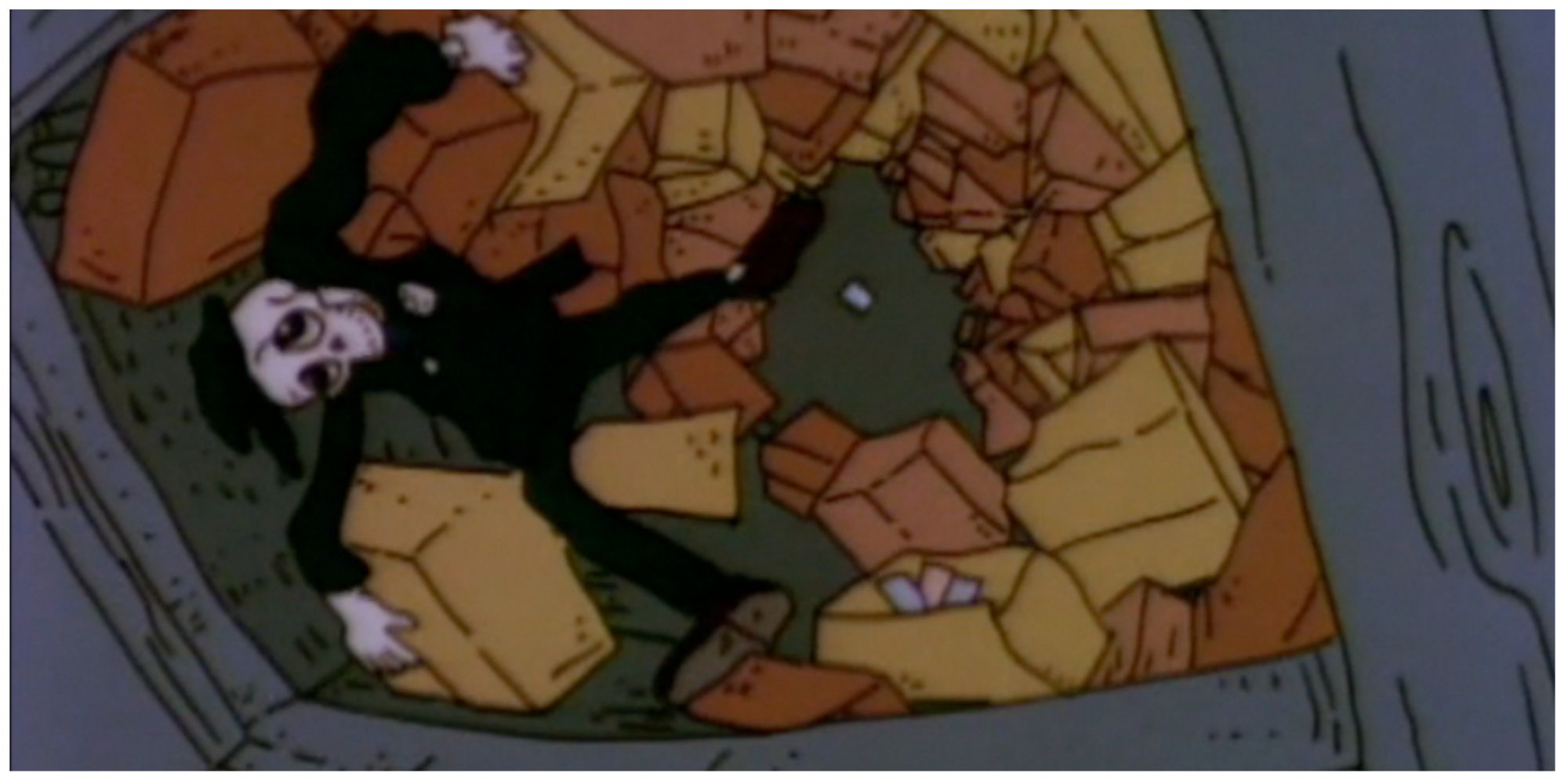 Dead postal worker in the Rugrats episode: Special Delivery