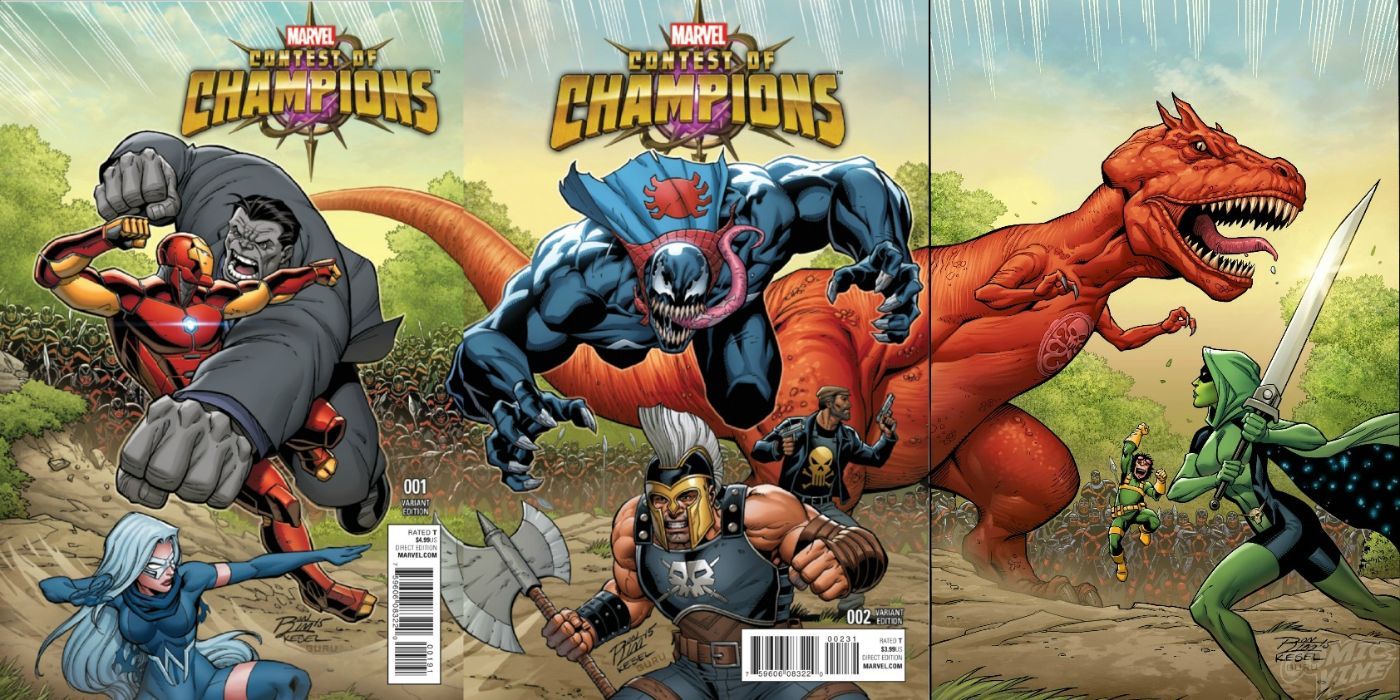 Contest of Champions Variant Connecting Covers
