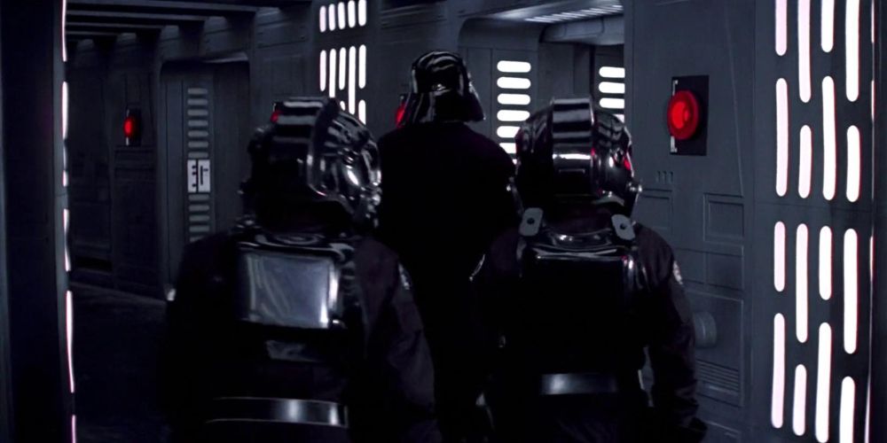 Vader going to his TIE Fighter in the Battle of Yavin Star Wars A New Hope