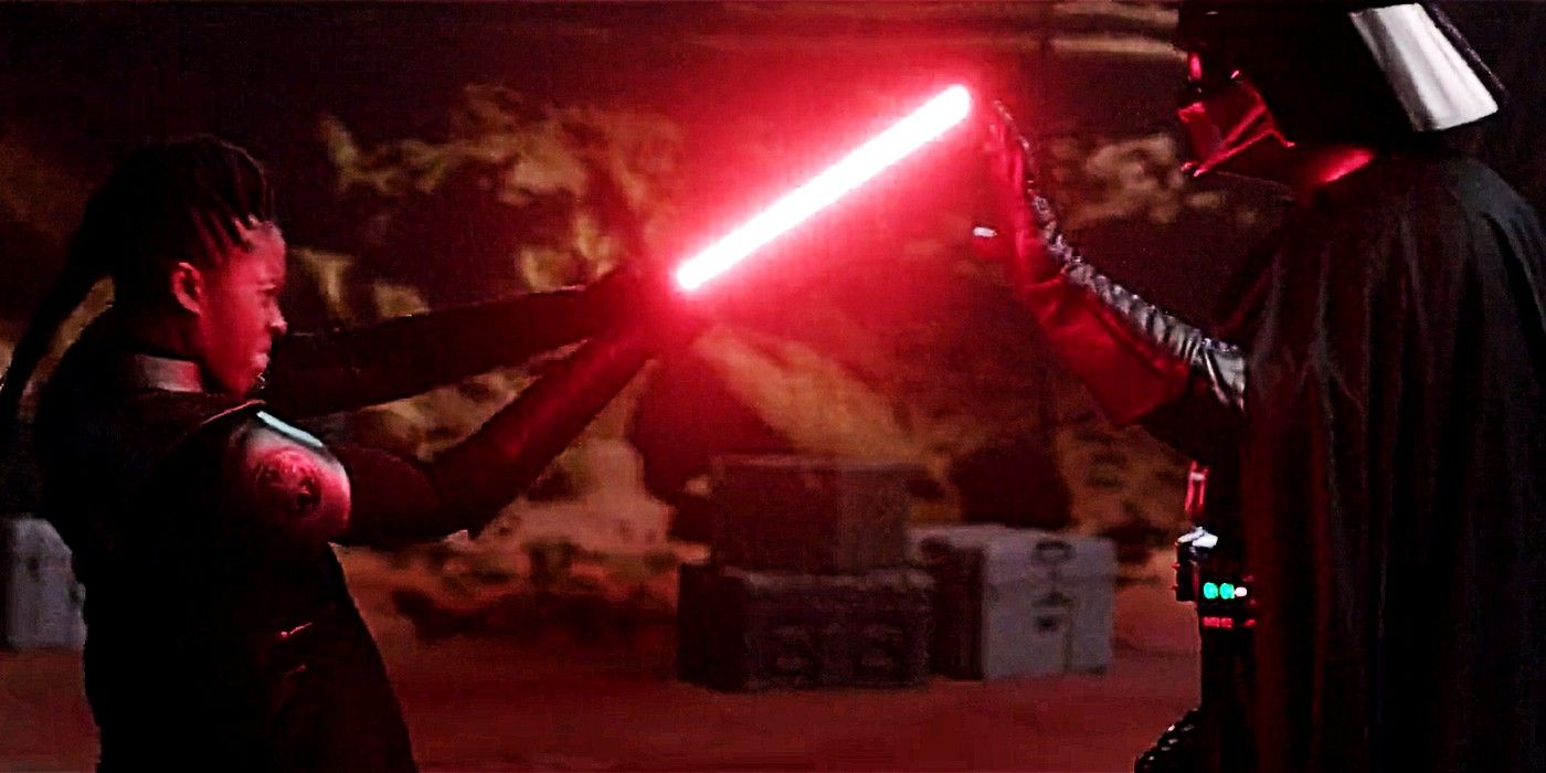 Darth Vader blocks Reva's attack