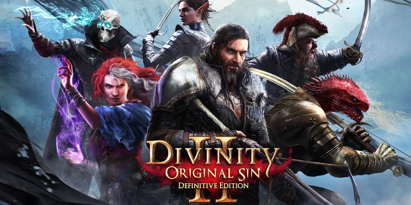 Divinity: Original Sin II promo art featuring the main cast of characters.