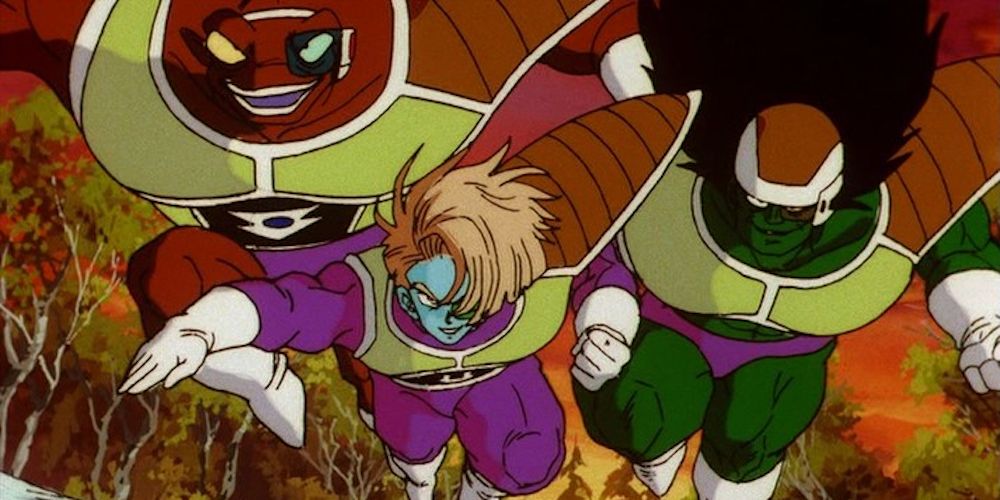 Cooler's Armored Squadron launch their attack in Dragon Ball Z