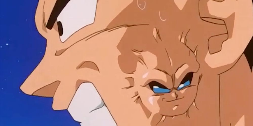 Baby infects Vegeta in Dragon Ball GT