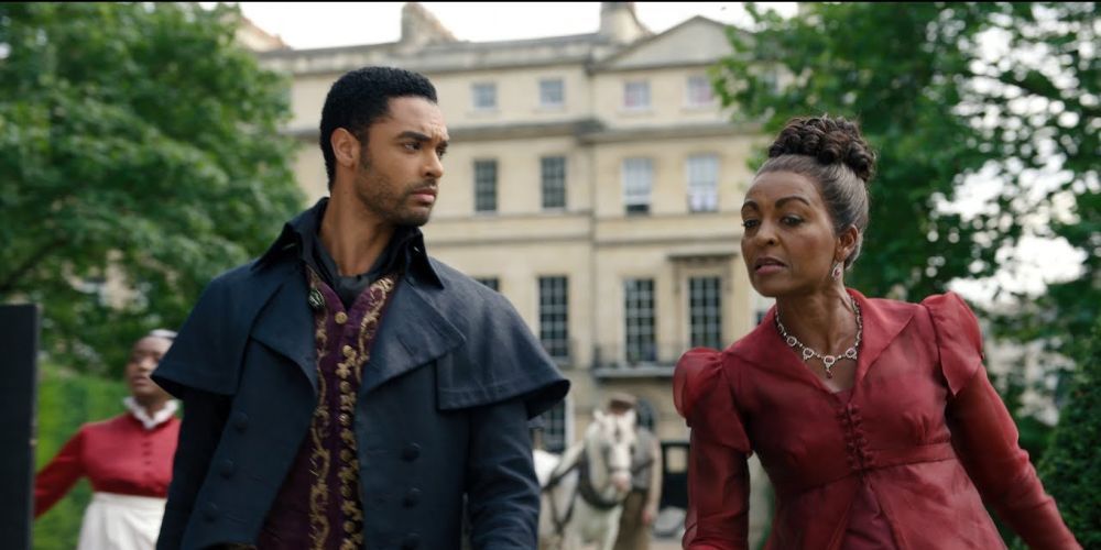 Simon and Lady Danbury in Netflix's Bridgerton