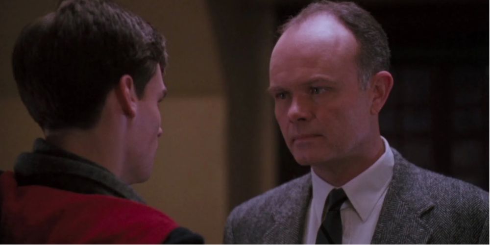 Neil talking to his father in Dead Poets Society movie