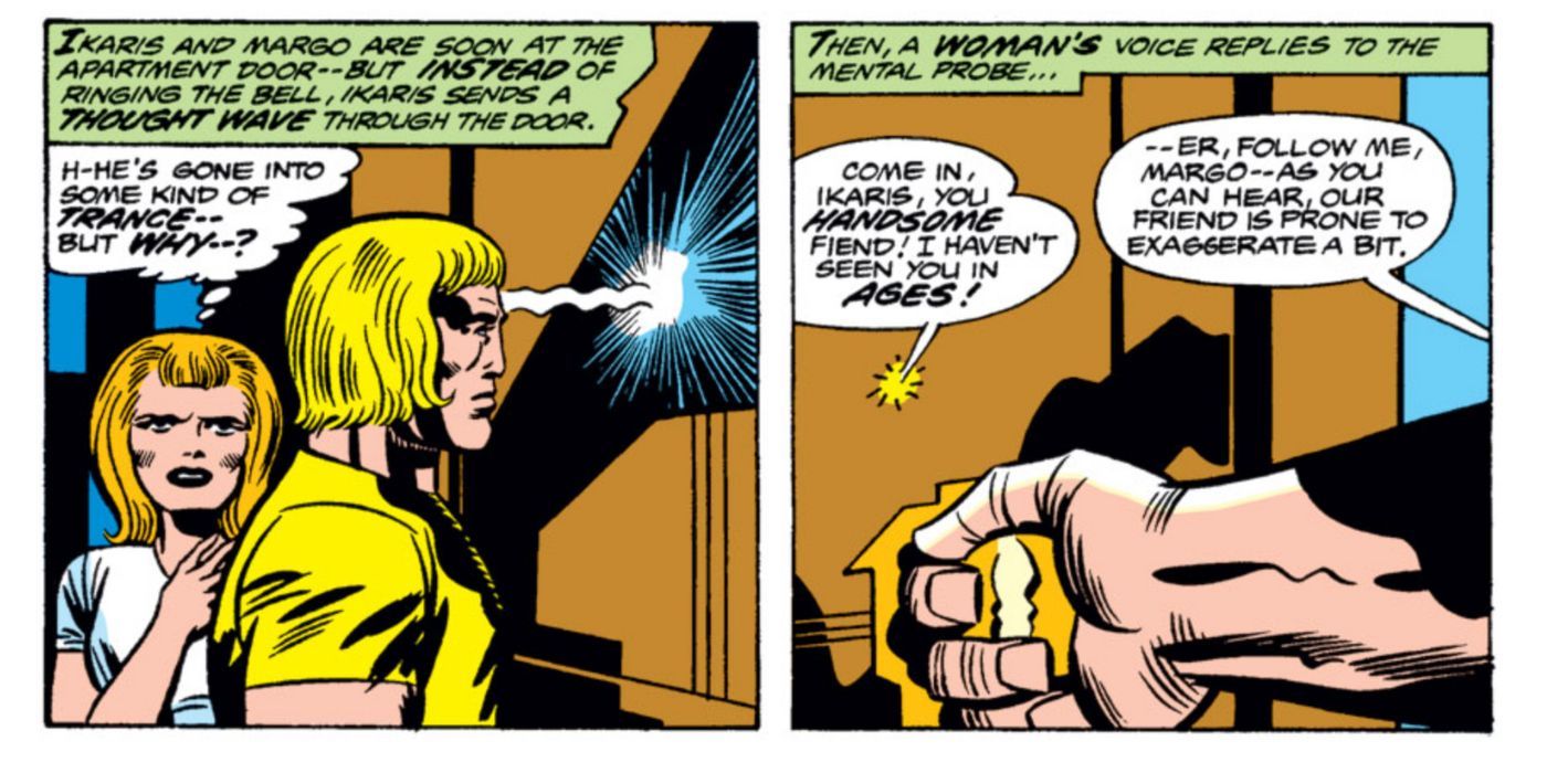 Eternals communicate telepathically in the comics