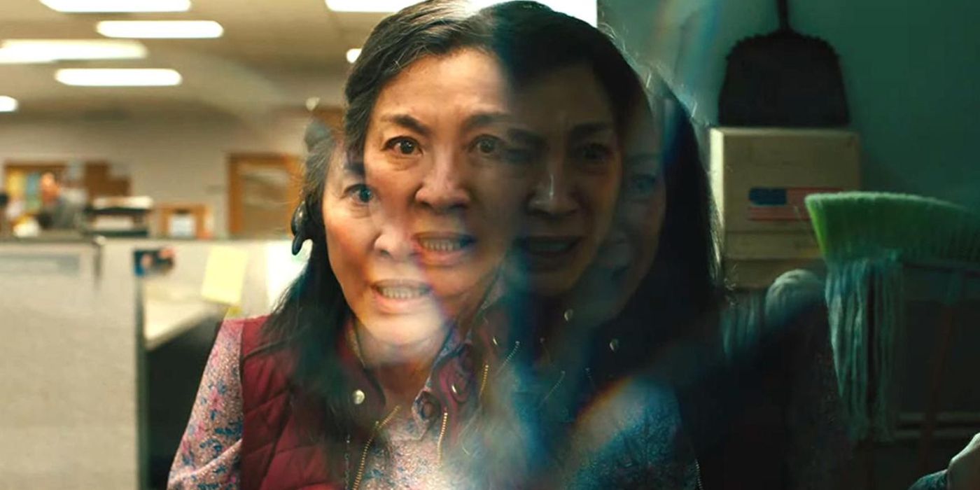 Michelle Yeoh spread throughout the multiverse in Everything Everywhere All At Once