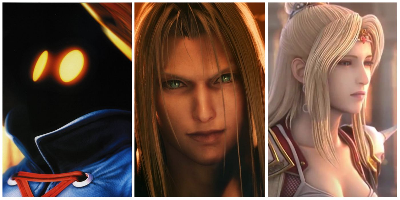 Left to Right: Vivi from FFIX, Sephiroth from FFVII Remake, and Rosa from FFIV 3D.