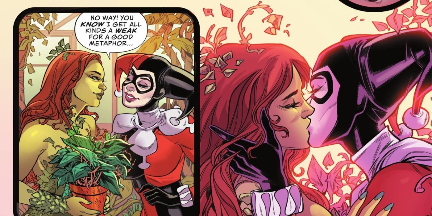 Harley Quinn Poison Ivy Kiss Comics