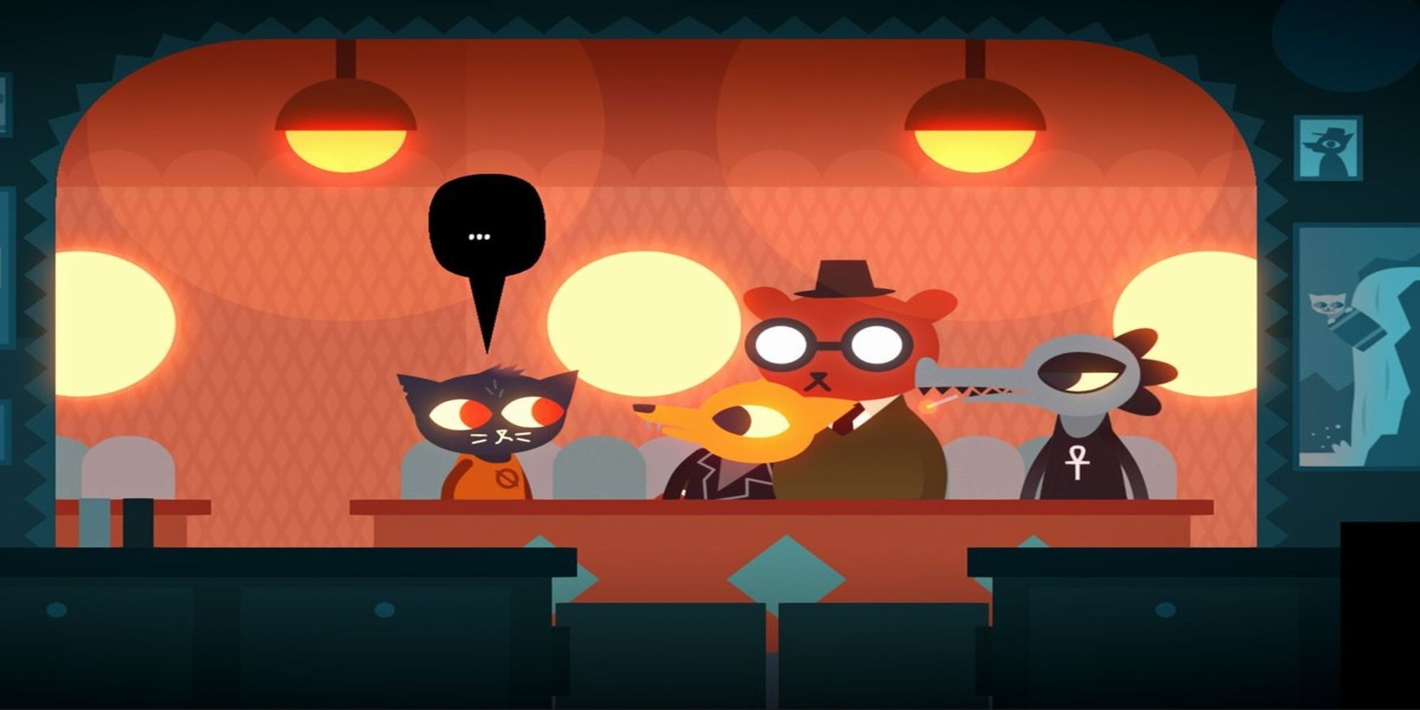 The protagonists of Night in the Woods have a conversation
