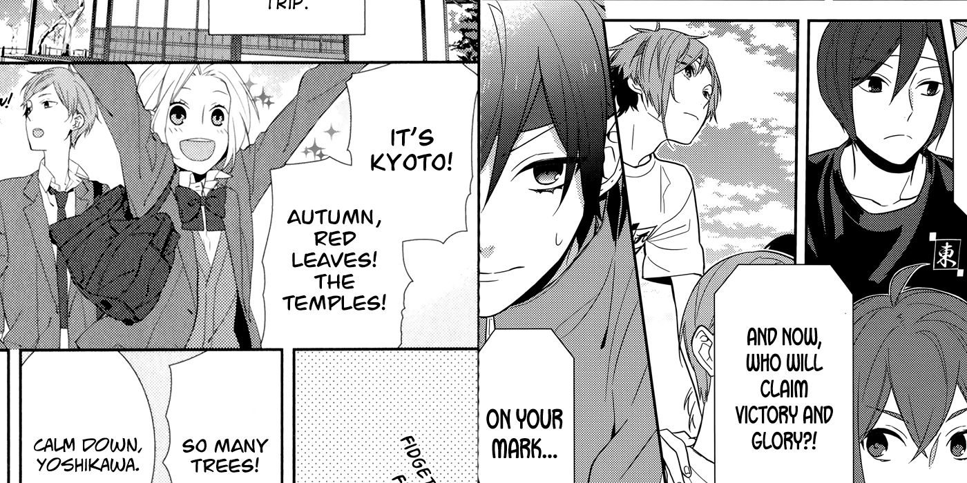 Manga caps from chapters 6 and 53 from Horimiya