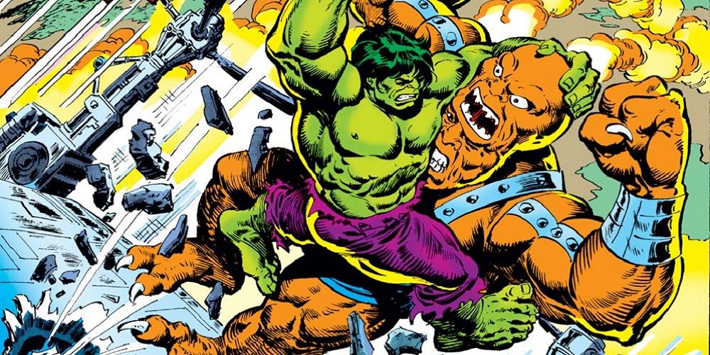 Hulk 216 cover art with Bi-Beast