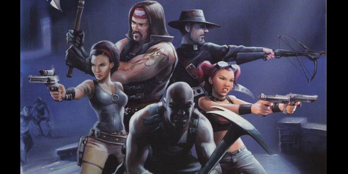 Samantha, Deuce, Father Cortez, Kassandra, and the player character in Hunter: The Reckoning - Wayward