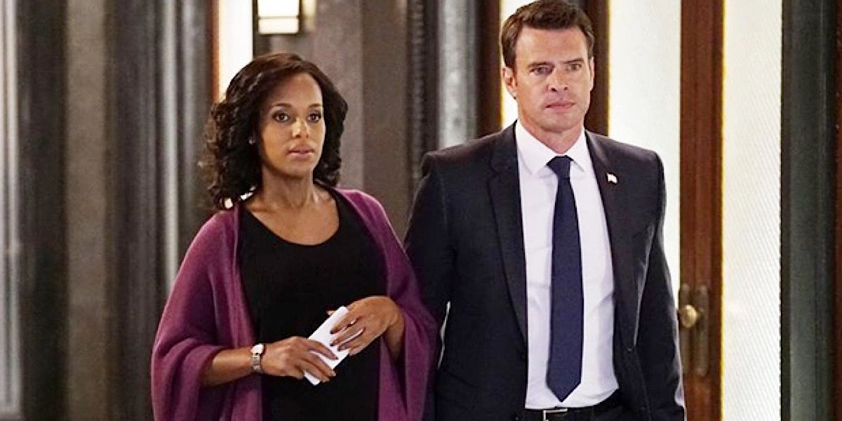 Jake and Olivia walking beside each other - Scandal