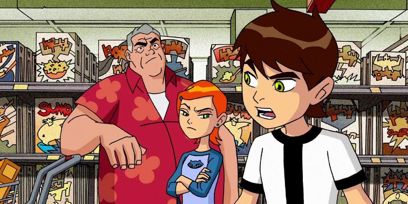 Ben with his family at the store - Ben 10