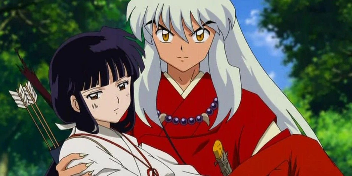 Inuyasha keeps Kikyo safe in Inuyasha.