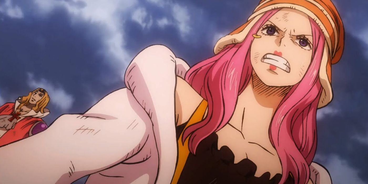 Jewelry Bonney stands beside Basil in One Piece anime