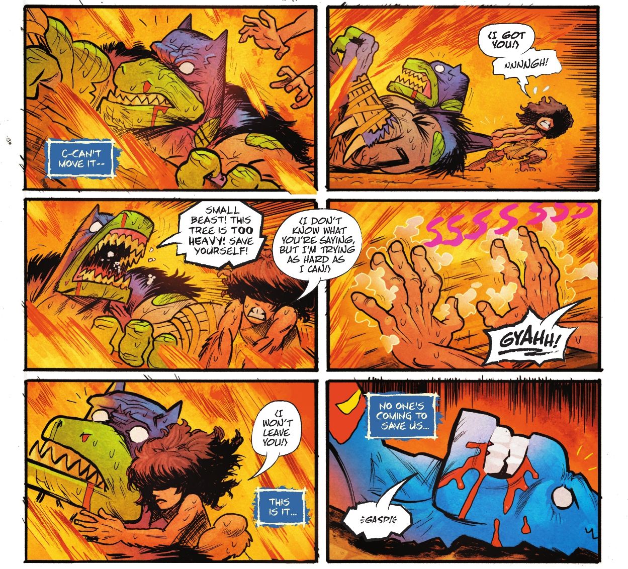 Batsaur in trouble in Jurassic League #2 