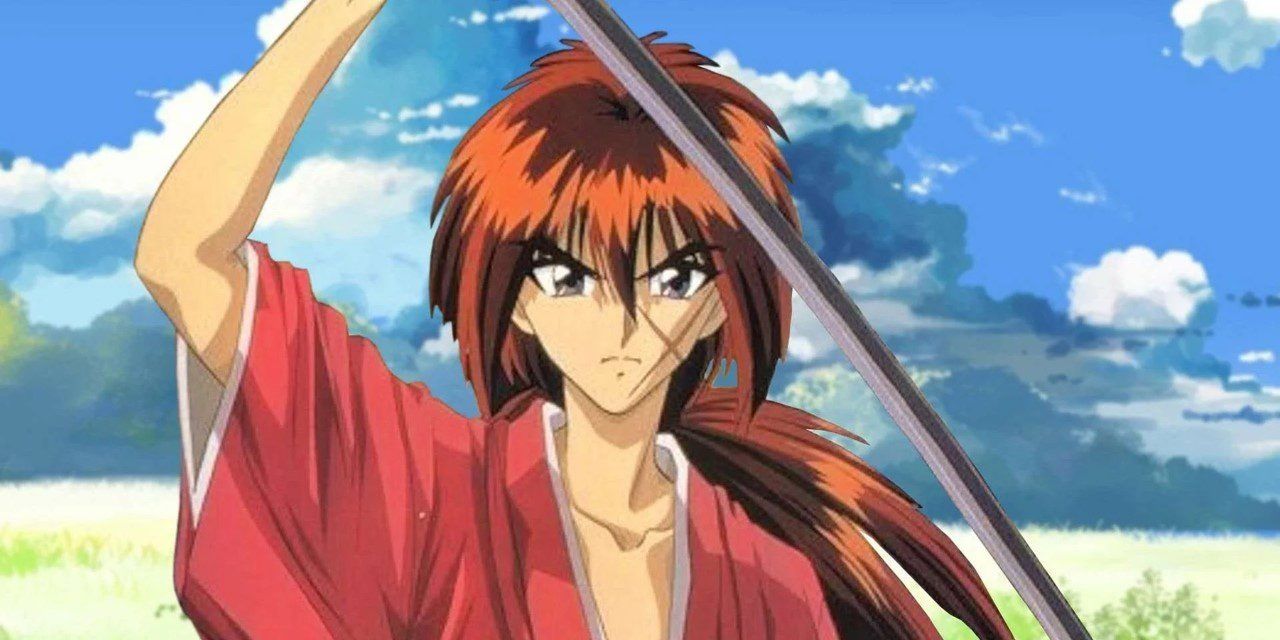 Kenshin Himura drawing his sword from Ruroni Kenshin