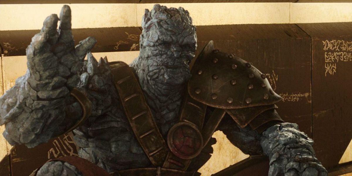 A jovial Korg from Thor: Love and Thunder.