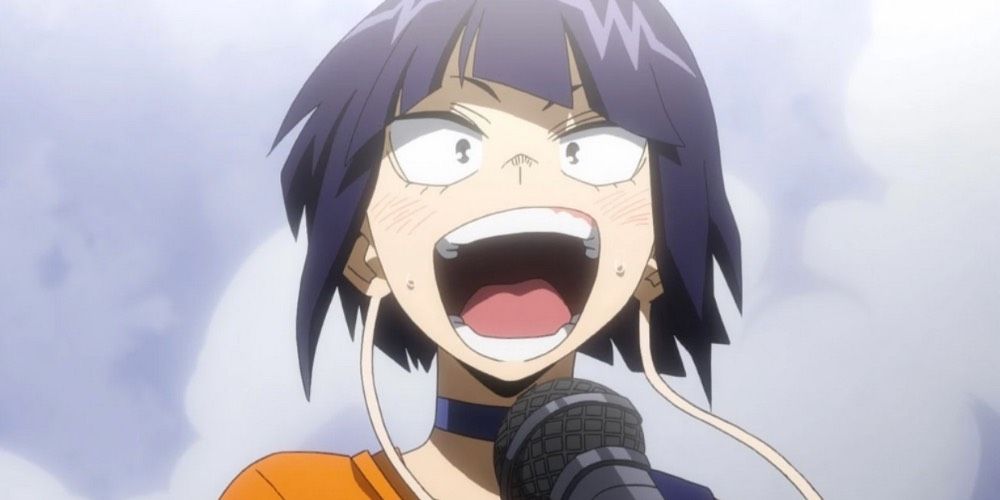 Kyoka Jiro singing in My Hero Academia.