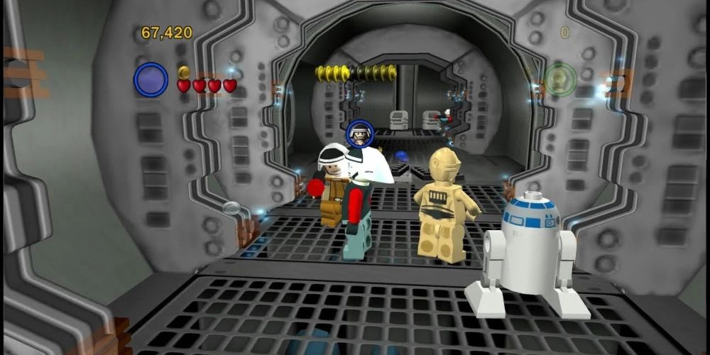 The opening Tantive IV level of LEGO Star Wars II The Original Saga