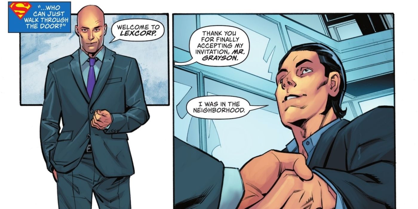 Lex Luthor Meets With Dick Grayson