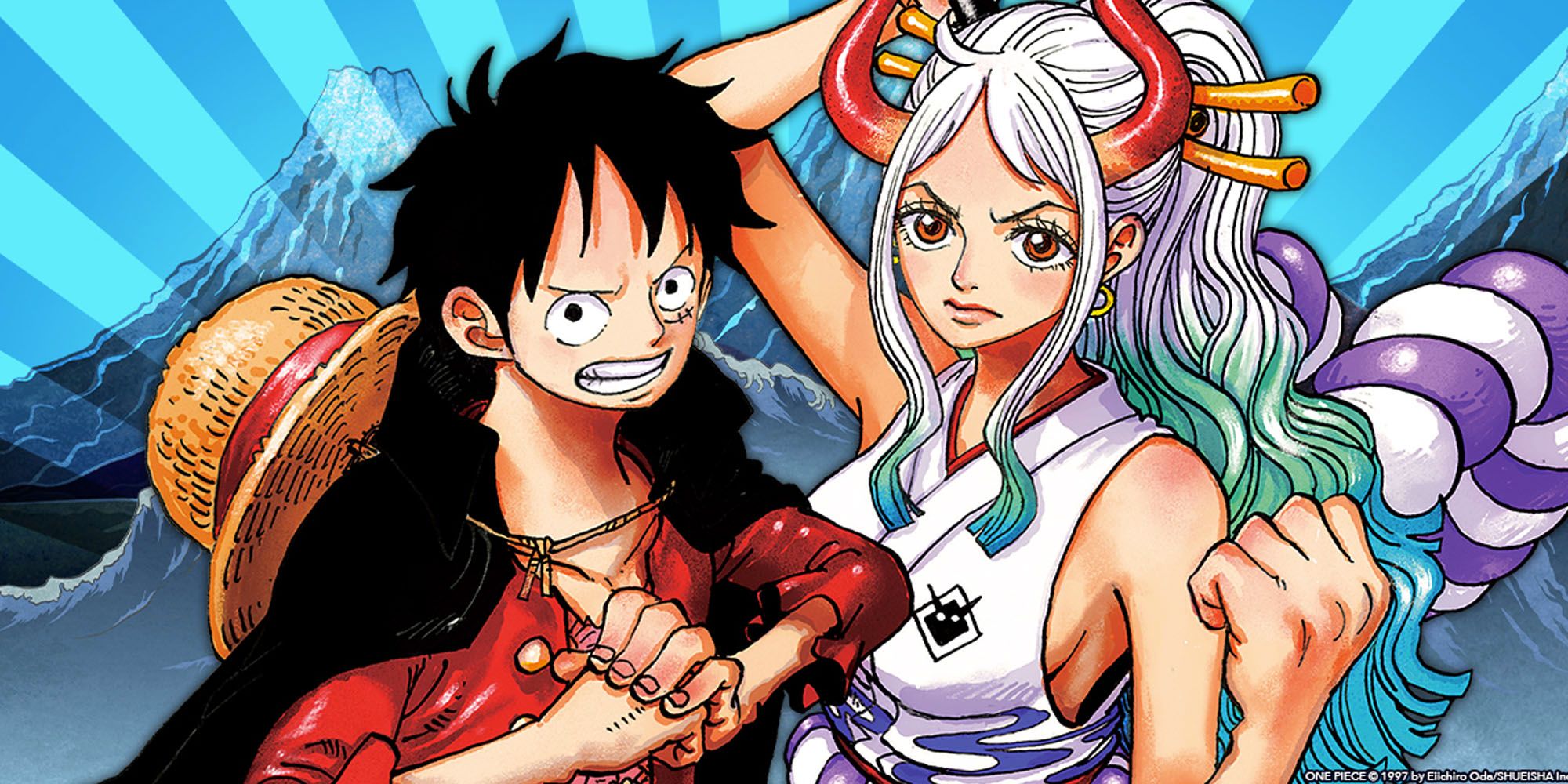 Luffy and Yamato One Piece from Viz Official Blog