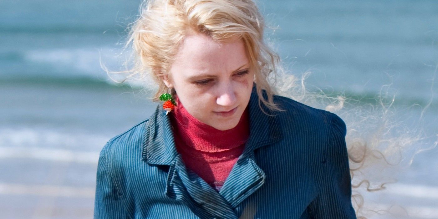 Luna Lovegood on the beach in the Harry Potter series