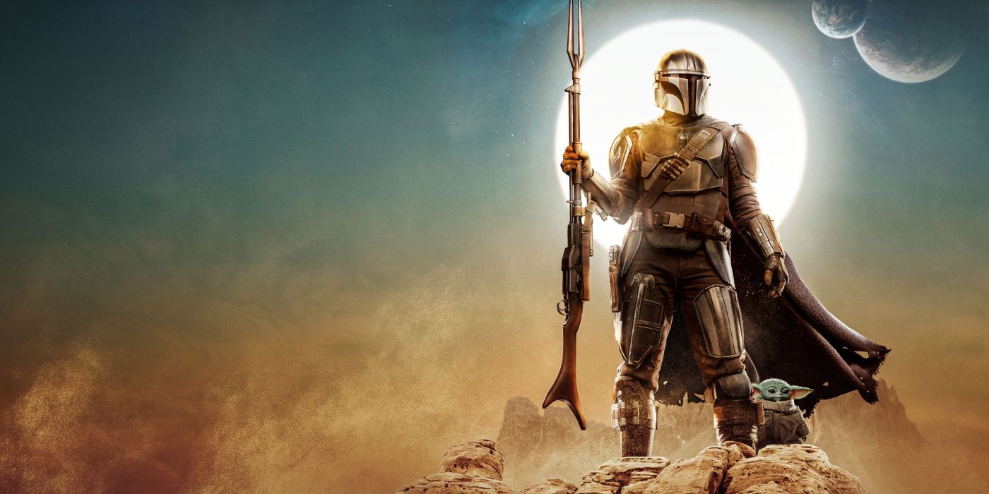 A poster for Star Wars: The Mandalorian.