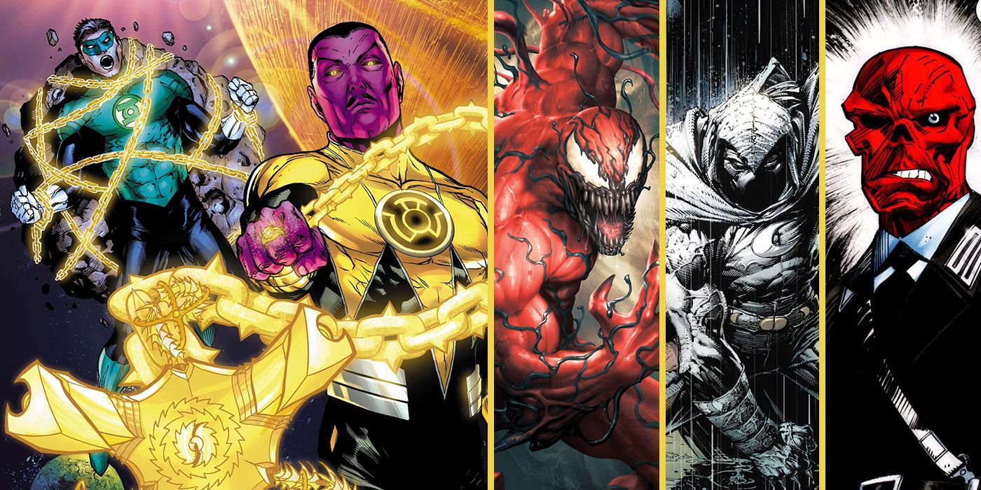 Carnage, Moon Knight and Red Skull become Yellow Lanterns