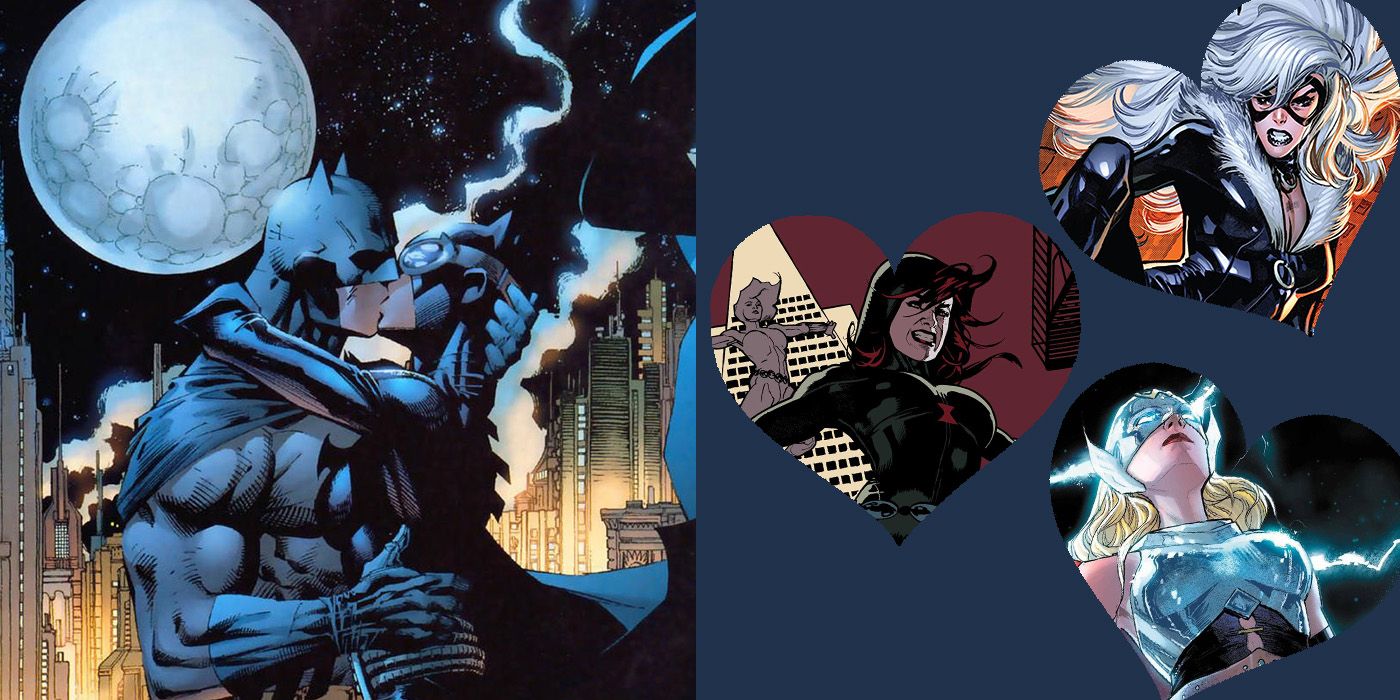 Batman Loves Black Widow, Black Cat and Thor