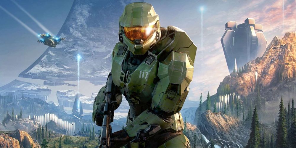 Master Chief in promotional materials for Halo Infinite game
