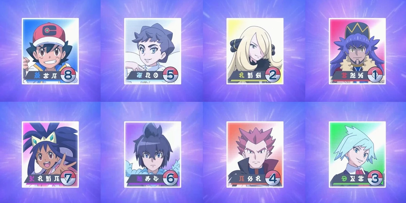 The Masters Eight in Pokémon Journeys