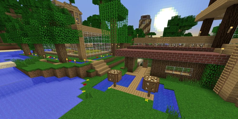 A house built in Minecraft game