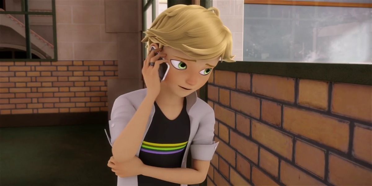 Adrien On The Phone in Miraculous Ladybug 